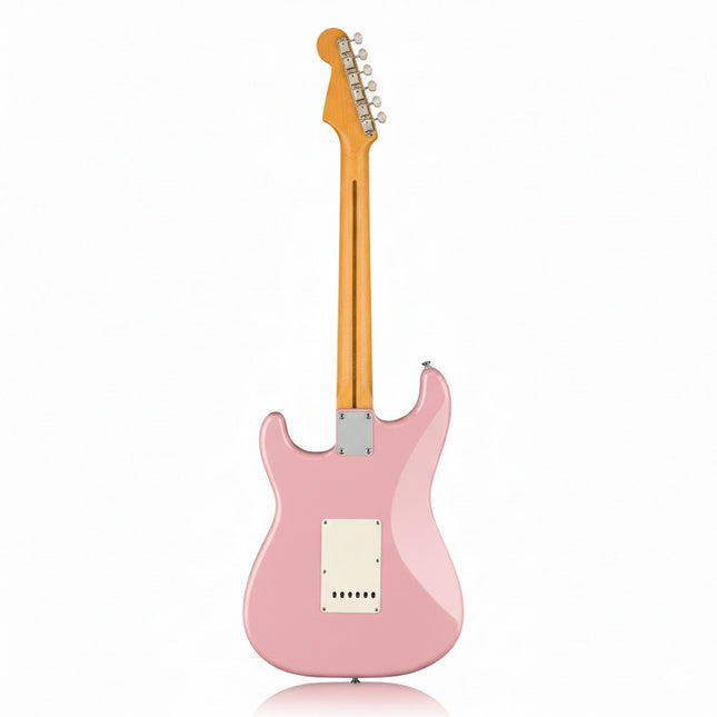 Full Size H-S-S Electric Guitar — Maple Neck, Rosewood Fretboard - Pink