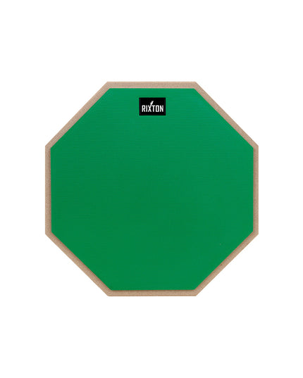 8" Rubber “Dumb Drum” Practice Pad — High-Rebound Wooden Base for Jazz & Training - Green