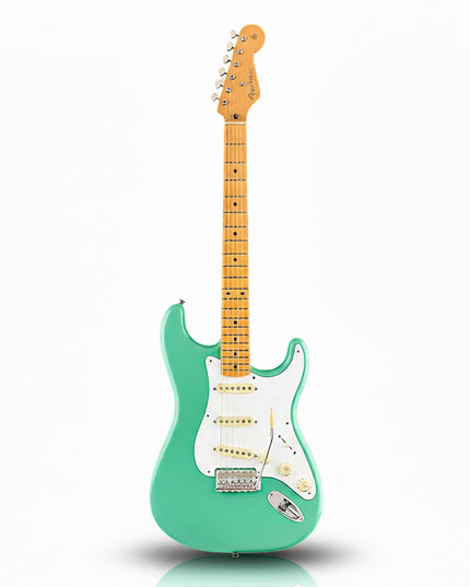 Full Size H-S-S Electric Guitar — Maple Neck, Rosewood Fretboard - Green