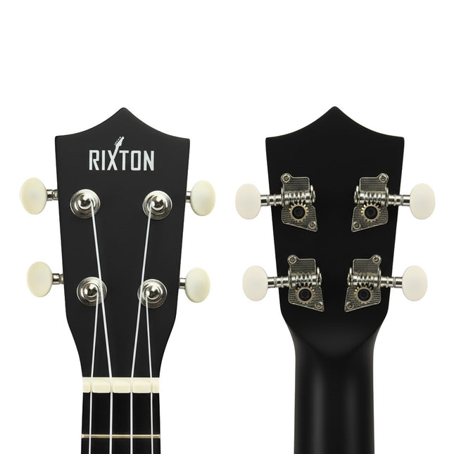 21" Soprano Basswood Ukulele - Black