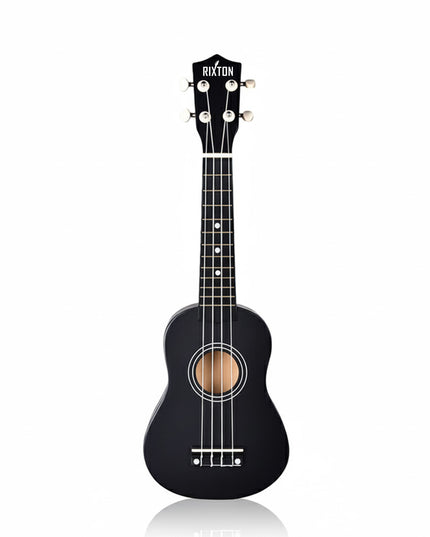 21" Soprano Basswood Ukulele - Black