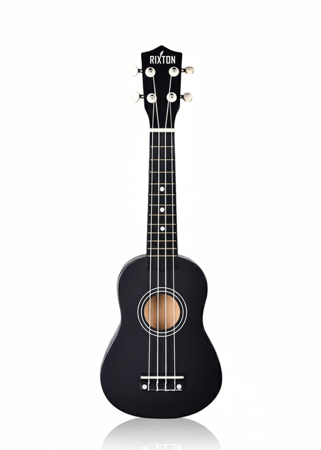 21" Soprano Basswood Ukulele - Black